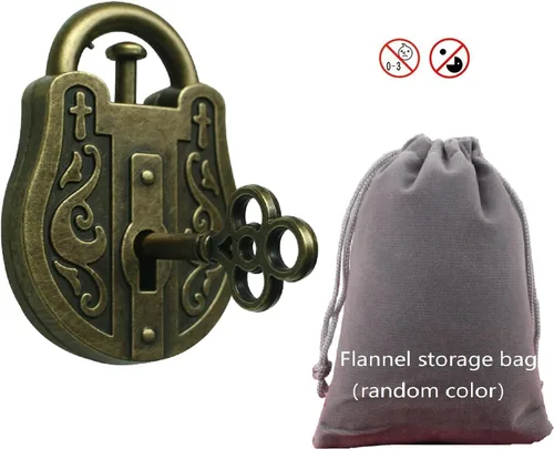 Vista 4 de Bloqueo y desbloqueo 3d Brain Teasers Puzzles Kids Classic Toy Cast Metal Desenredamiento Puzzles