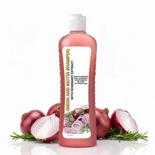 Champú de cebolla y romero, champú de cebolla, sin sulfato, 8.4 fl oz