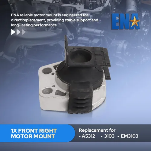 Vista 3 de ENA Juego de 4 soportes de motor y trans. Compatible con Mazda 3 5 2004 2005 2006 2007 2008 2009 2010 3 2.0L 2.3L sin Turbo transmisión automática