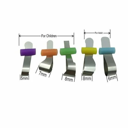 Vista 6 de 50 piezas de bandas de matriz dental, retenedor de clip de anillo con bloqueo matrices contorneadas seccionales instrumentos de llenado compuesto