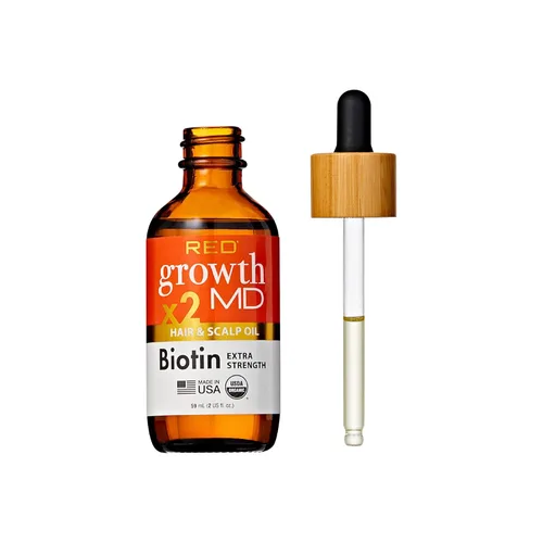 Red By Kiss Growth MD Aceite fortalecedor para el cabello con romero biotina para el crecimiento y adelgazamiento del cabello, tratamiento