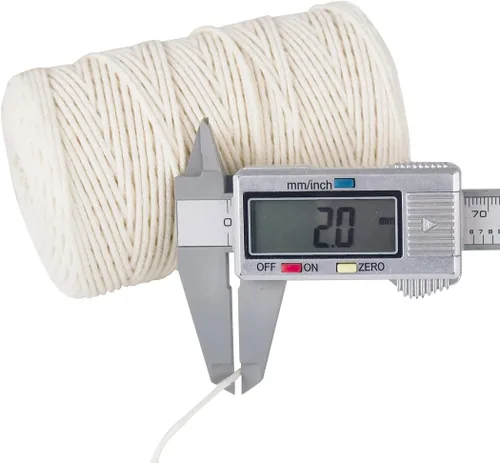 Vista 3 de PerkHomy - Cordel de algodón para carniceros de 700 pies de 0.079 in para cocinar, apto para alimentos, manualidades, panaderos, cocina, carnicero