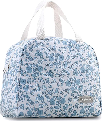 Vista 11 de Bolsa de almuerzo aislada Baglemon para mujer y hombre, contenedores de almuerzo reutilizables de alta capacidad para trabajo y picnic