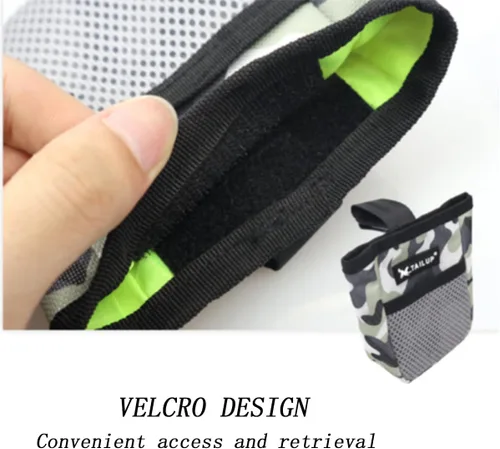 Vista 4 de Bolsa de camuflaje para perros con clip para cinturón, bolsa impermeable para entrenamiento de mascotas, bolsa de aperitivos manos libres