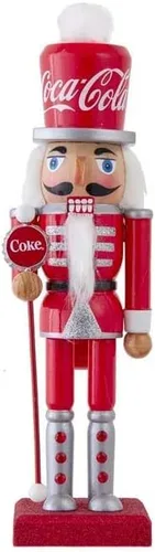 Coca-Cola Kurt S. Adler - Cascanueces de madera de 10 pulgadas, multicolor (CC6202)