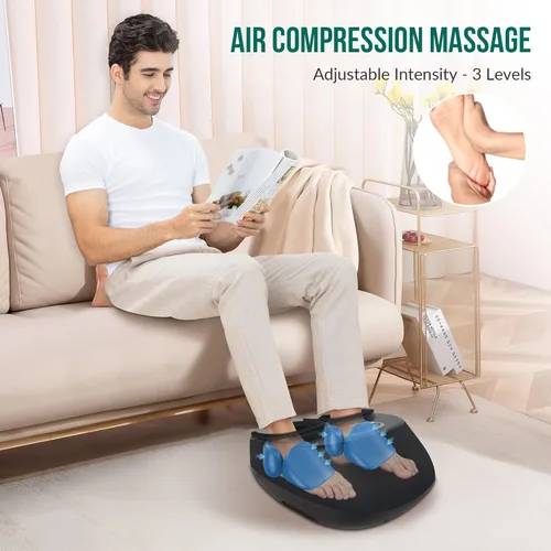 Vista 5 de Snailax Masajeador de pies con calor mejorado Shiatsu masajeador de espalda con calor