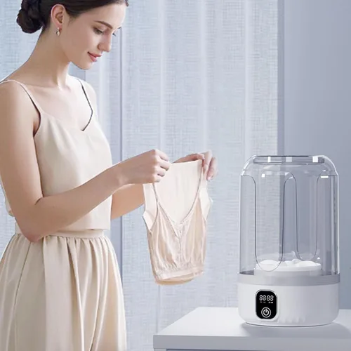 Vista 7 de RiToEasysports Lavadora de ropa interior, recargable por USB, portátil, portátil, de limpieza profunda, para ducha, balcón, sala de estar