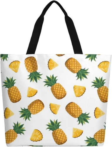 Vista 33 de Canvas Tote Bag Large Women Casual Shoulder Bag Handbag Reusable Beach Shopping Grocery Bag For Outdoors