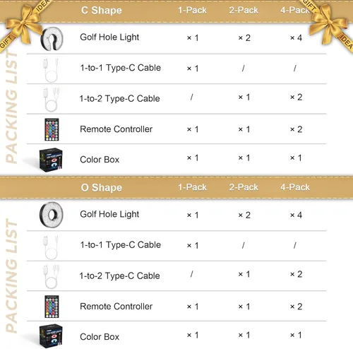 Vista 8 de KINGTOP Luz de hoyo de golf LED recargable - Impermeable, lente de iluminación enfocada, control remoto, perfecta para práctica nocturna de golf