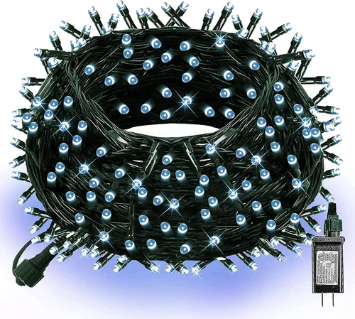 Vista 11 de Dazzle Bright - Luces de Navidad Inteligentes que Cambian de Color, 66 pies, 200 luces LED RGB con control remoto y aplicación, luces de árbol