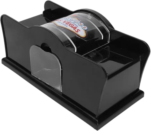 Barajador manual de cartas de 1-2 barajas para blackjack, póker, silencioso, manivela, equipo de casino máquina barajadora de cartas para jugar a