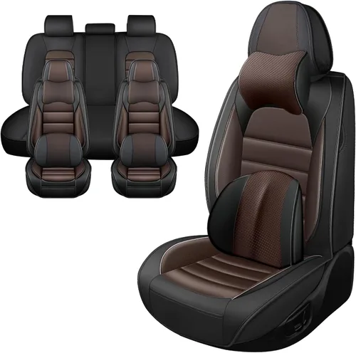 Vista 26 de Fundas de asiento de automóvil para RAM 1500 Classic 2019-2023, funda de asiento de piel sintética impermeable, suave, transpirable, con bolsillos