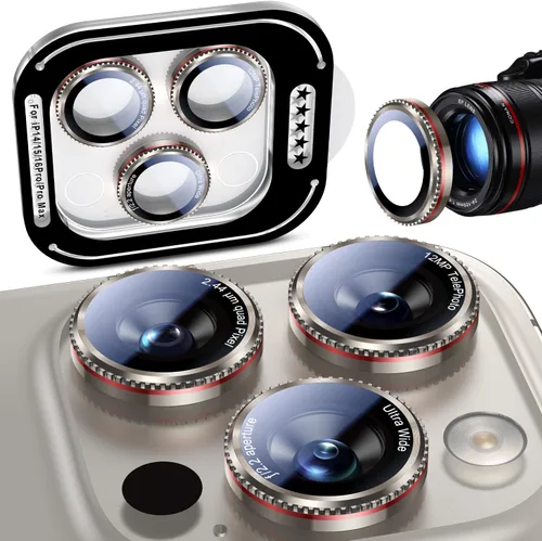 Vista 40 de Uyiton Protector de lente de cámara para Samsung Galaxy Z Fold 7 - Cubierta de pantalla trasera de vidrio templado de grado militar