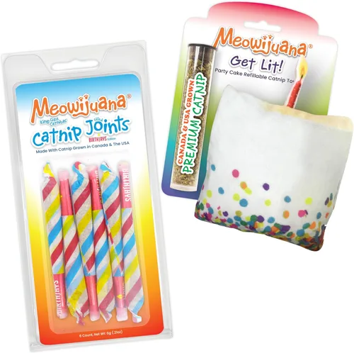 Vista 11 de Meowijuana Rollies 2-Pack Two 6-Packs King Size Catnip Rollies Hand Harvested and Rolled High Potency Catnip Grown in North America Promotes
