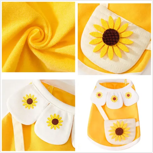 Vista 4 de Ropa para mascotas, chaleco lindo para perro, camisa transpirable para mascotas, camiseta transpirable para mascotas, camisa para mascotas