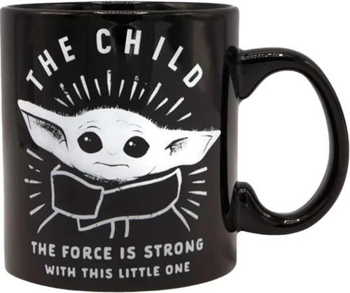 Vista 18 de Silver Buffalo Star Wars Mandalorian Joy to the Galaxy - Taza de sopa de cerámica, 24 onzas