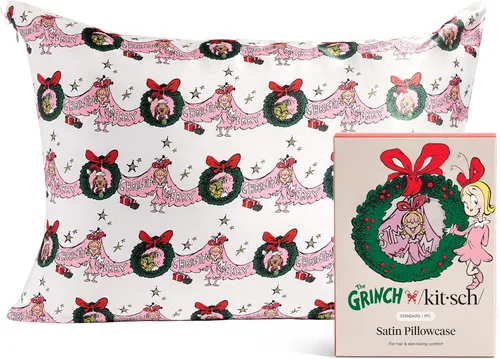 Vista 41 de Lisa Frank x Kitsch - Funda de almohada de satén con cremallera para cabello y piel, más suave que las fundas de almohada de seda, funda de almohada