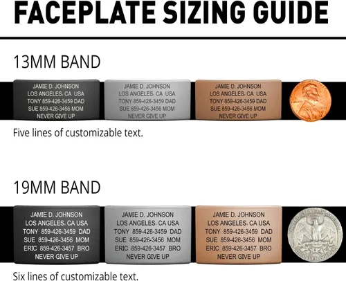 Vista 4 de Road ID Pulsera - Pulsera oficial de identificación - Pulsera de identificación de cierre de silicona e identificación deportiva para atletas