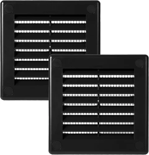 Vista 33 de Vent Systems 3 x 3 pulgadas (dimensiones de apertura) - Cubierta de ventilación de plástico blanco Soffit - Rejilla de ventilación cuadrada plana