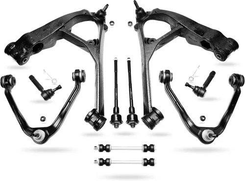 Vista 115 de Detroit Axle - Kit de suspensión delantera de 10 piezas para Chevrolet Trailblazer GMC Envoy 2002-2009 2003 2004 2005 2006 2007 2008 Brazos