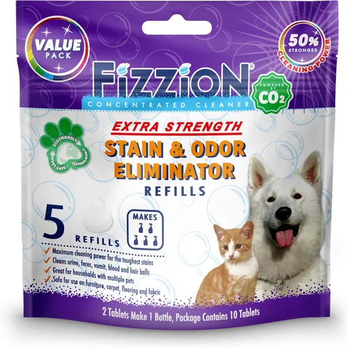 Fizzion Pet Stain and Odor Extra Strength Eliminator (10 Tablets, Extra Strength)
