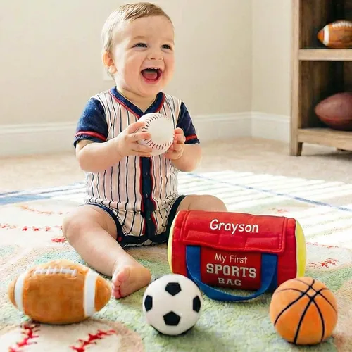 Vista 7 de Mi primer juego personalizado para bebé (mi primer juego de bolso)