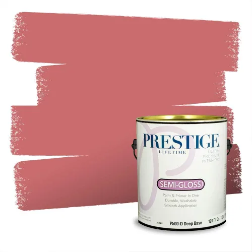 Vista 657 de Prestige Paints Pintura exterior e imprimación en uno, 1 galón, plano, coincidencia comparable de Valspar* Amber Rose*