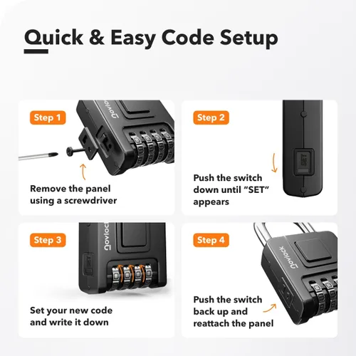 Vista 8 de Cerradura de combinación para exteriores e interiores, resistente, resistente a la intemperie, seguridad de 4 dígitos, candado para taquillas