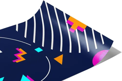 Rwraps - Película de vinilo brillante para automóvil, diseño abstracto azul de guerra aérea, 59 x 1 pie, rollo de láminas para vehículos con parte