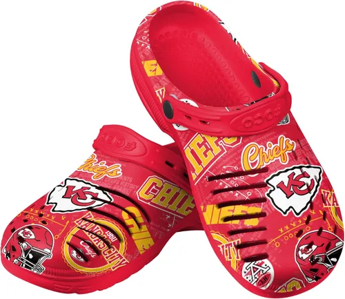 Vista 24 de FOCO Arizona Cardinals NFL Mens Historic Print Clog with Strap