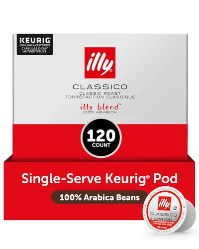 Vista 22 de Illy Coffee K Cups Classico Roast - Cápsulas de café para cafetera Keurig, caramelo, Azahar y Jazmín, cápsulas de café de sabor suave, sabroso