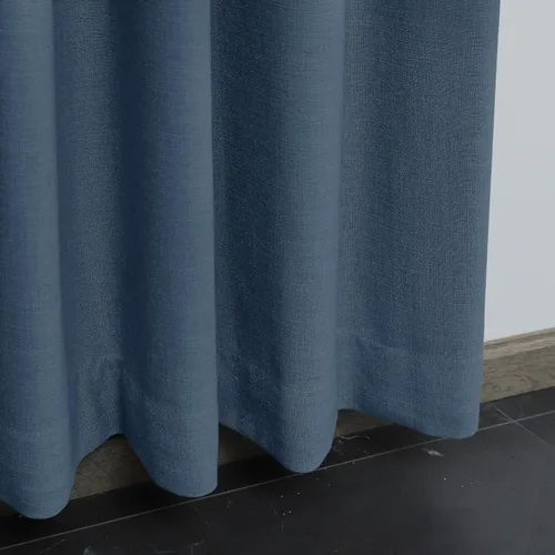 Vista 8 de Fcosie Cortinas de lino con pestaña superior de 38 pulgadas de ancho x 45 pulgadas de largo, cortinas de oscurecimiento de habitación, paneles