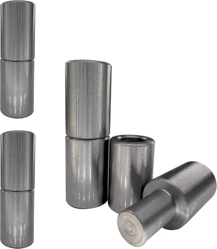 4 bisagras de barril soldables de 3 pulgadas - 3 pulgadas x ¾ pulgadas - acero resistente - Bisagras de puerta de bala para soldadura - Bisagras