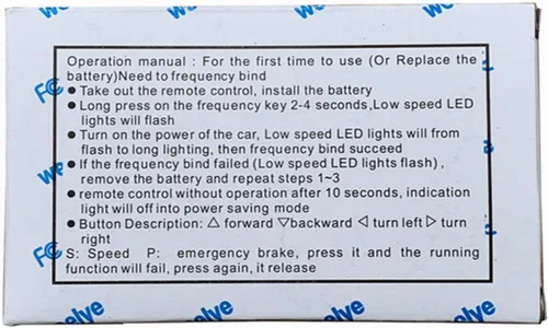Vista 5 de weelye RX25 12V Niños Powered Ride on Car 2.4G Bluetooth Control remoto y kit de receptor, para niños controlador de coche eléctrico Accesorios