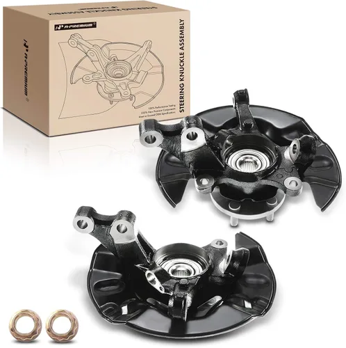 Vista 10 de A-Premium Conjunto de cubo de cojinete de rueda y nudillo de dirección delantero izquierdo compatible con Toyota Corolla 2003-2008, motor L4 1.8L