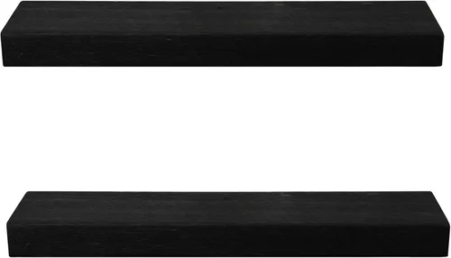 Vista 51 de Joel's Antiques Estantes flotantes de madera de 30 pulgadas para pared, 30 x 6 x 2 pulgadas, hechos de madera natural, estantes de pared rústicos