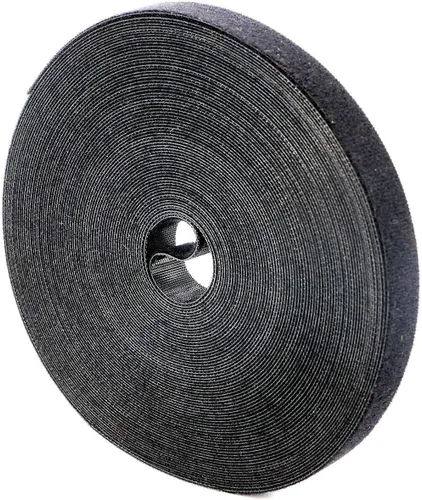 Vista 9 de Cinta de velcro reutilizable para sujetar cables, rollo de 3/4 de pulgada de doble cara con gancho