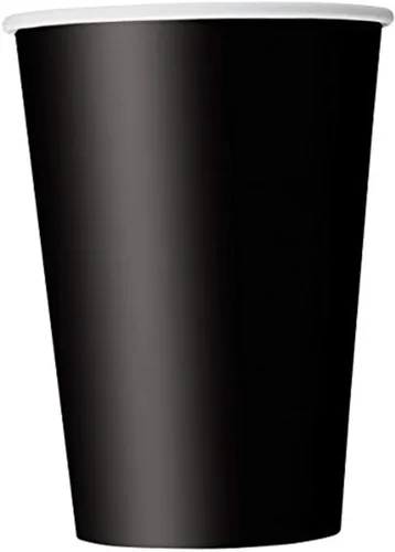 Vista 9 de Platos cuadrados de papel de postre - 7", negro, 16