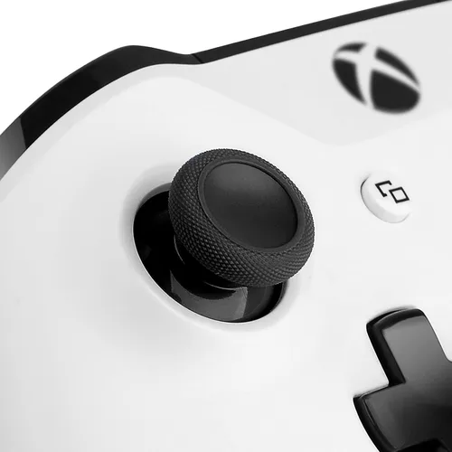 Vista 2 de TOMSIN Joysticks de repuesto para control Xbox One Series XS, 4 piezas de goma auténtica para control inalámbrico Xbox One (negro)