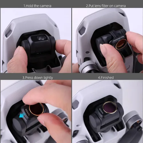 Vista 6 de Kit de filtro ND para DJI Mavic Mini2/Mini/Mini SE Drone, DJI Mini 2 kit de filtro de lentes, paquete de 6 (CPL, MCUV, ND4, ND8, ND16, ND32)