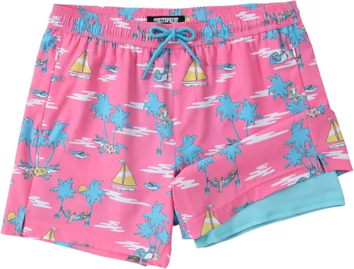 Vista 25 de Mens Swim Trunks with Compression Liner 5 Inch Inseam Swimming Trunks Shorts for Men