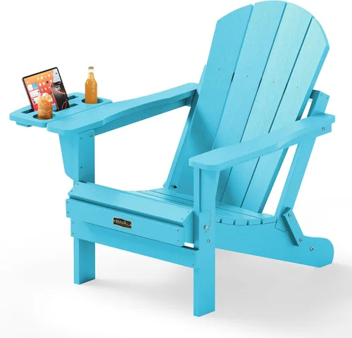 Vista 66 de SERWALL - Silla plegable Adirondack para patio, jardín, exterior, resistente a la intemperie, sillas para hoguera, color naranja