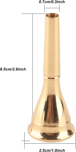 Vista 3 de Boquilla de bocina, boquilla de latón accesorio de repuesto para bocina francesa