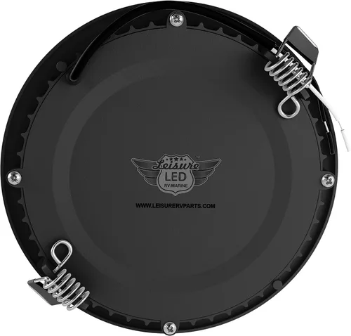 Vista 8 de Leisure LED Paquete de 5 luces de techo empotrables para barco RV de 480 lúmenes, luz LED súper delgada, panel de luz DC 12 V 4.75 pulgadas, 6 W