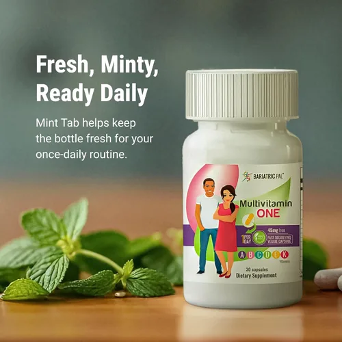 Vista 7 de BariatricPal Multivitamínico UNO 1 por día! Cápsula multivitamínica bariátrica sin hierro Cápsula fácil de tragar Vitamina para pacientes