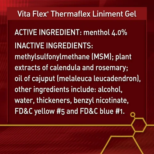 Vista 9 de Vita Flex Thermaflex Liniment Gel para dolores musculares y alivio articular en caballos, 12 onzas líquidas