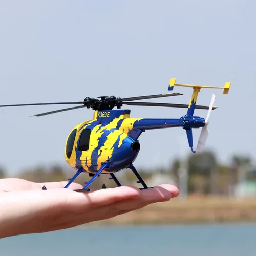 Vista 7 de RC ERA C184 MD500 Helicóptero RC de tamaño 100 4CH, giroscopio de 6 ejes RTF con sensor óptico y transmisor mejorado, helicóptero eléctrico