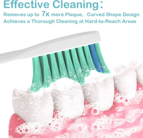 Vista 3 de Cabezales de cepillo de dientes de repuesto para Philips Sonicare E-Series Essence Xtreme CleanCare y otros cabezales de cepillo eléctrico