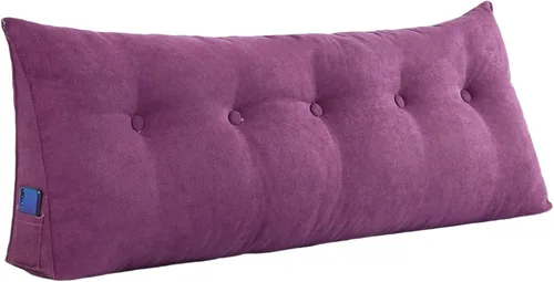 Vista 4 de Almohadas de cuña para sentarse en la cama, almohadas de lectura, almohada triangular con funda de almohada extraíble, cojín de respaldo para sofá