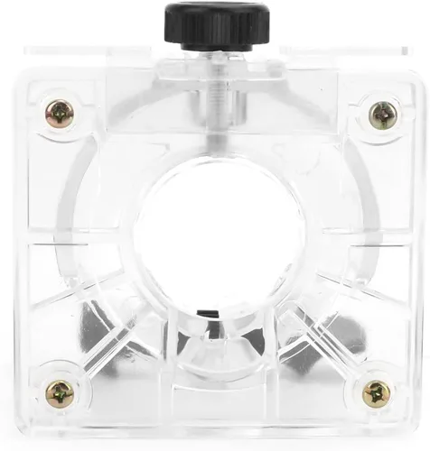Vista 7 de Enrutador protector para recortadora, base transparente, para carpintería, base de plástico, herramientas eléctricas, accesorios de protección